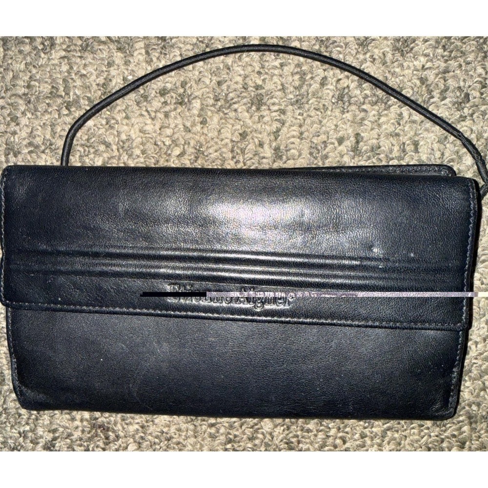 VTG  Etienne Aigner‎  Leather Wallet, Trifold Black